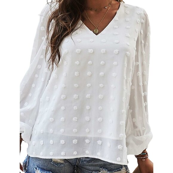 Swiss Dot W/Bubble Sleeve 2XL (505) - Picture 1 of 10